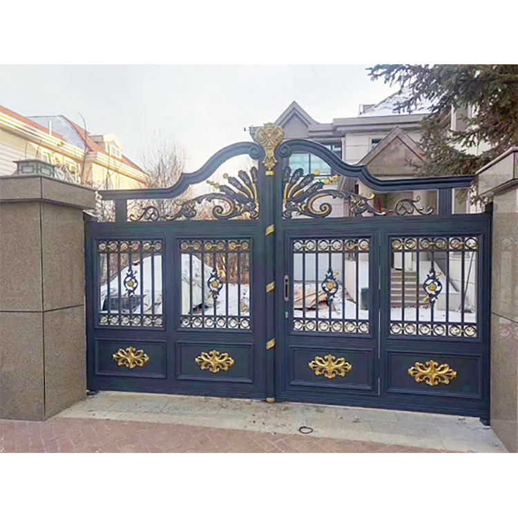 Artistic Aluminum Gate, Traditional Chinese Style Aluminum Courtyard Gate