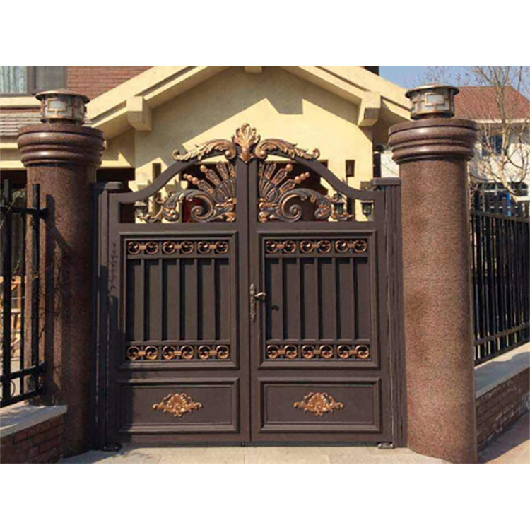 Aluminum Art Gate - Installation at Customer's Location