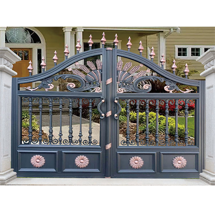 Aluminum Art Gate - Residential Courtyard Protection
