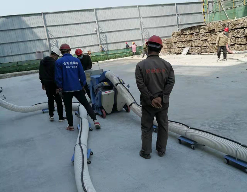 车库顶板抛丸处理