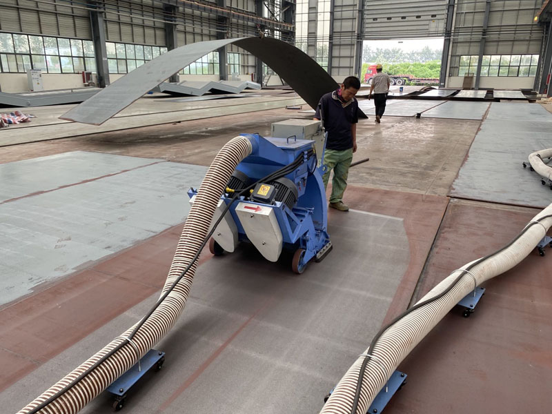 移动式钢板抛丸机