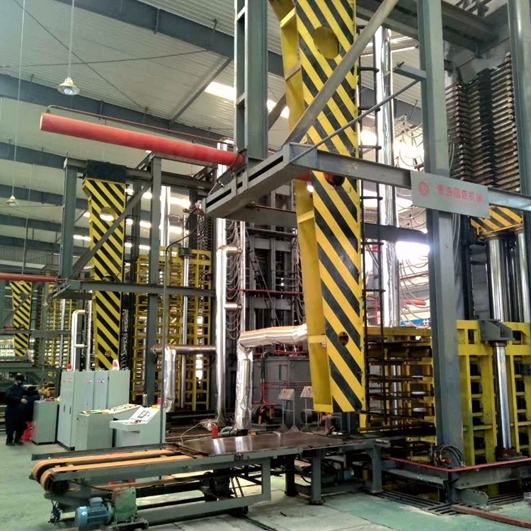 毛竹深加工项目 压制高密度竹丝板压板机生产设备