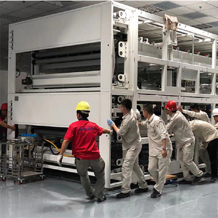 Photovoltaic module equipment hoisting and unloading vehicle positioning