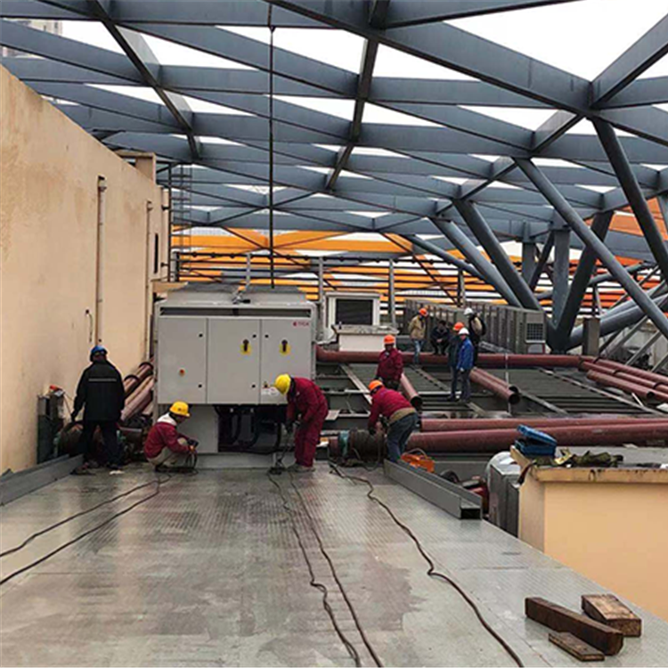 Air conditioning water chiller unit hanging installation