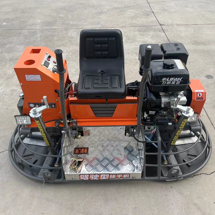混凝土双盘抹光机 单人座驾式磨光机 街道地面整平机