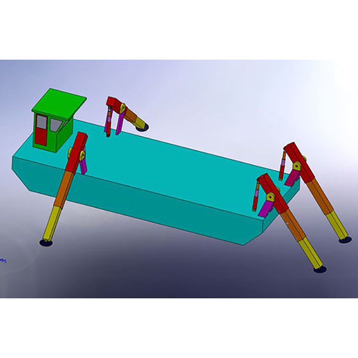 Channel dredging ship - Simple and aesthetically pleasing design
