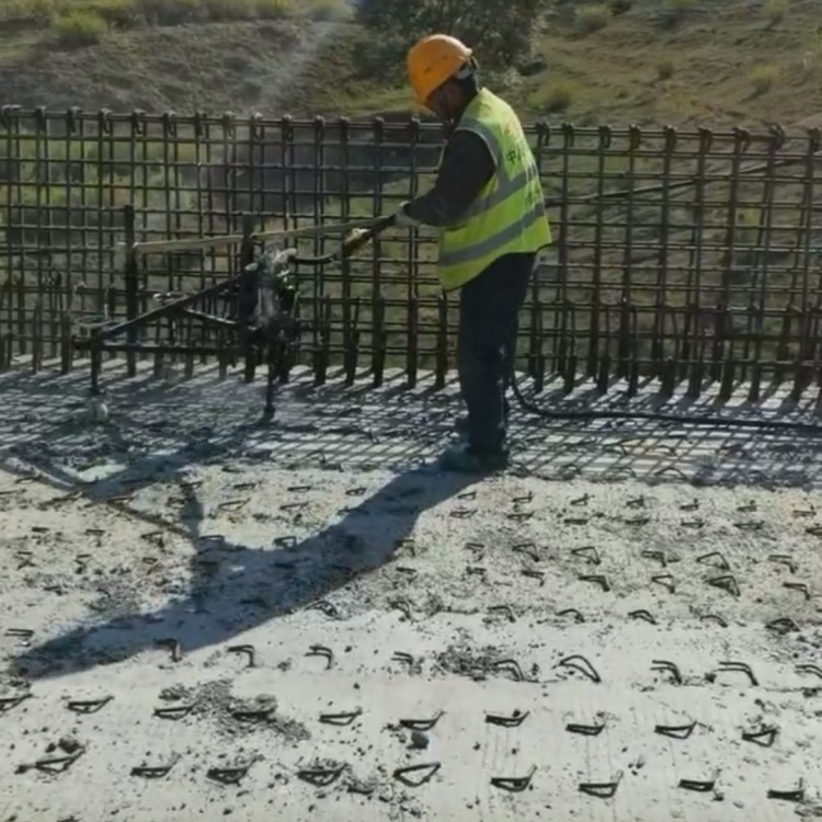 12尖单头桥面凿毛机 混凝土凿毛机 手推凿毛机