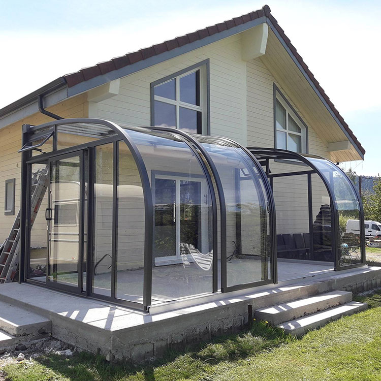 伸缩移动阳光房