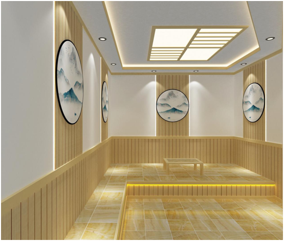 New Chinese-Style Sauna Room