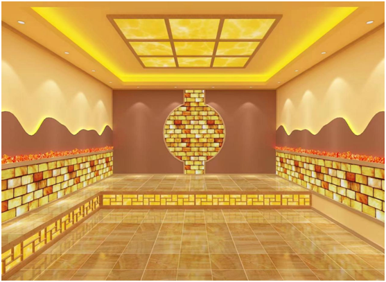 Half-salt steam room