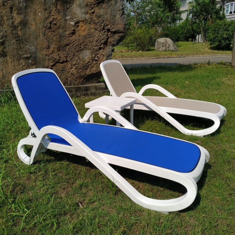 室内外游泳池塑料沙滩椅防腐防晒游泳馆躺椅