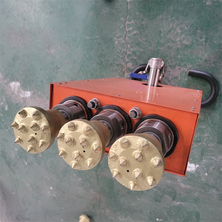 8公分大头混凝土凿毛机 手扶框架式凿毛机 悬挂式凿毛机