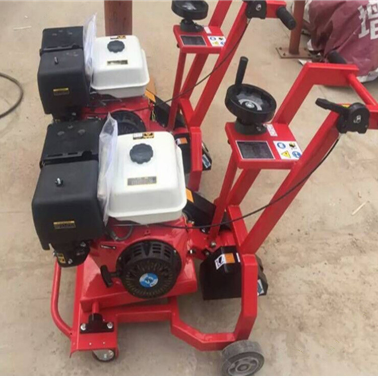 沥青路面裂缝开槽机 地面裂缝养护扩缝机 汽油手推开槽机