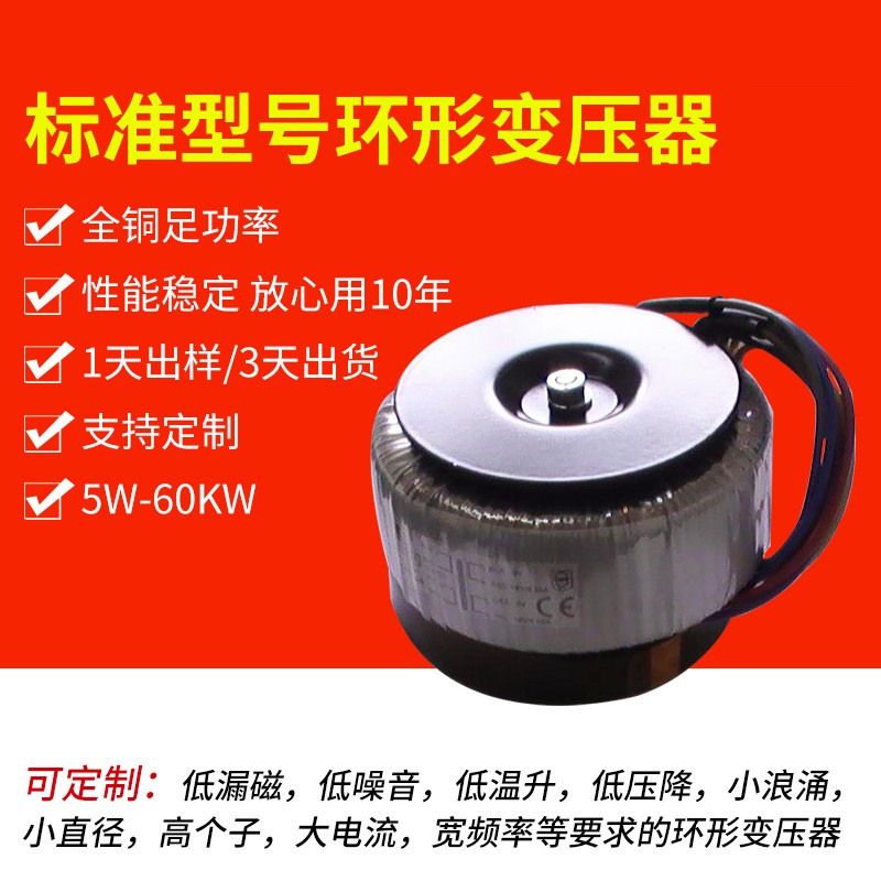 标准型号环形变压器240VA功率变压器全铜双绕组变压器