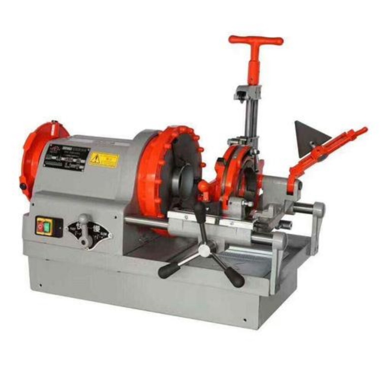 4寸切管套丝一体机 小型台式消防管开牙机 电动液压套丝机