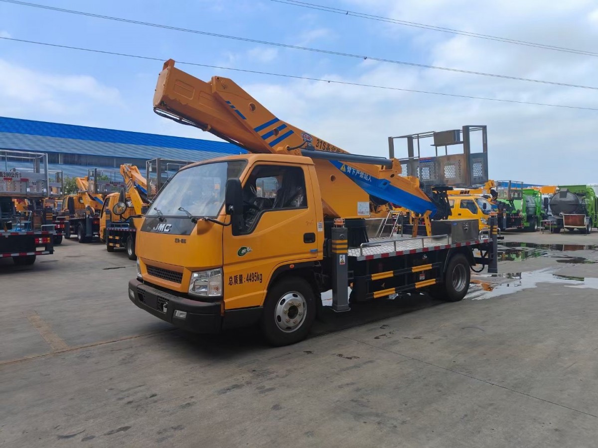 蓝牌宽体高空作业车 江铃底盘 国六排放