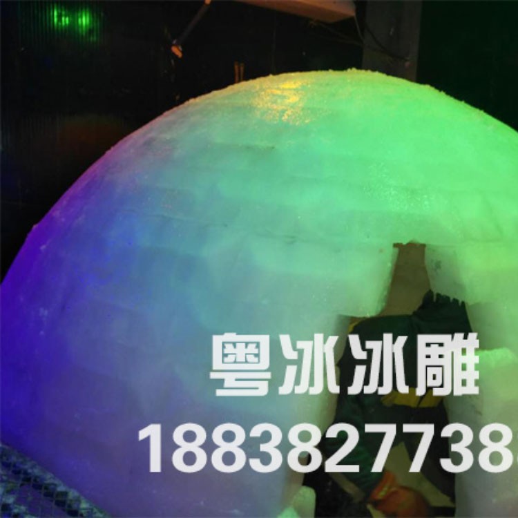 冰雕展制作现场