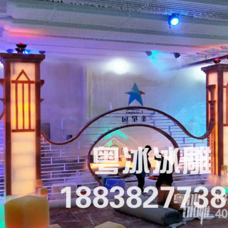 冰雕展制作现场