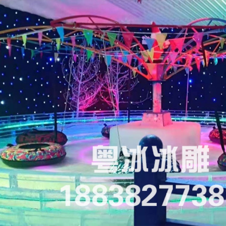 冰雕展制作现场