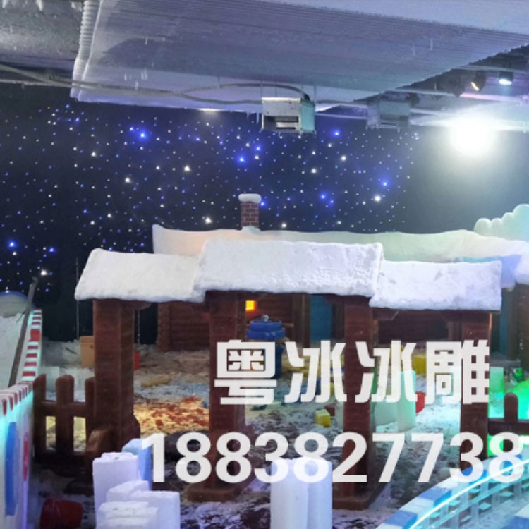 冰雕展制作现场