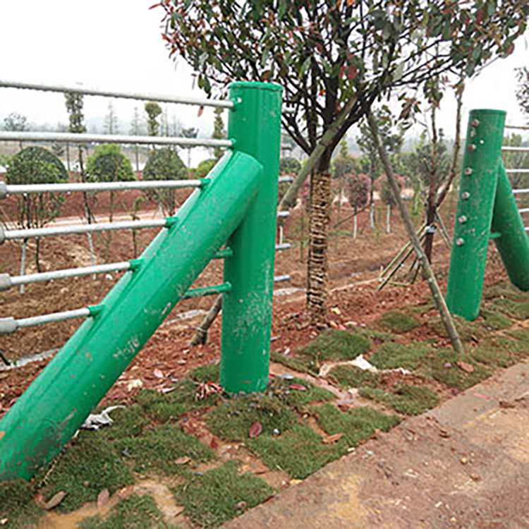 Steel cable guardrails