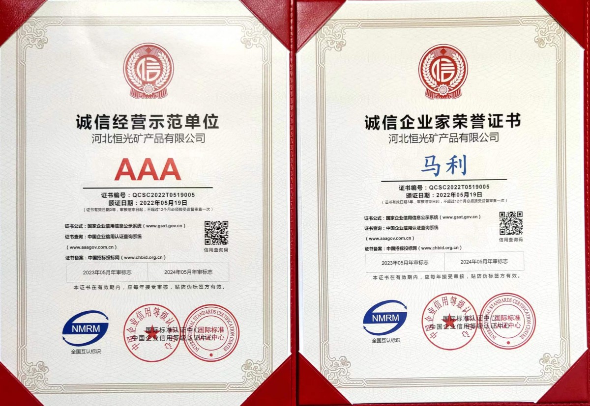 诚信经营示范单位