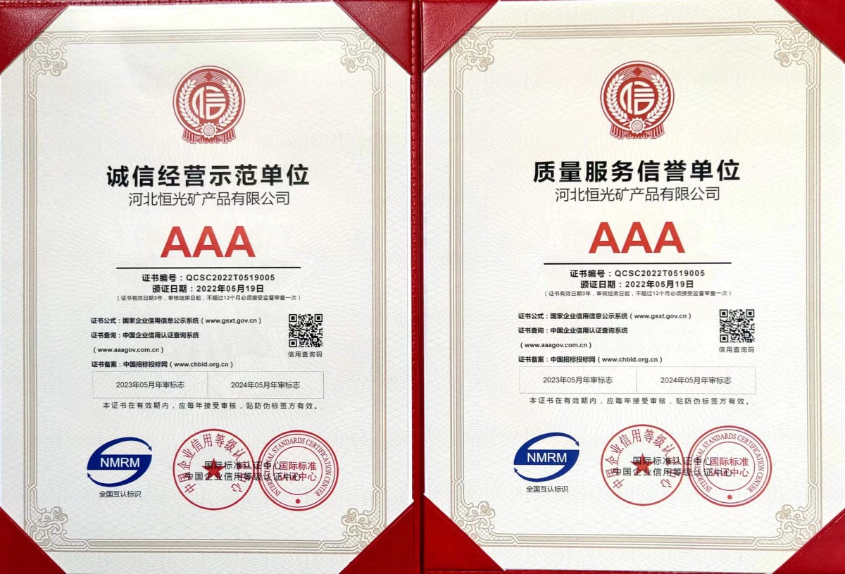 质量服务信誉单位