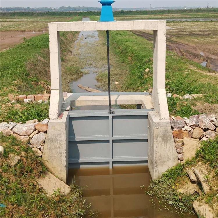 水利铸铁闸门 方形机闸一体渠道闸门 大型水利工程