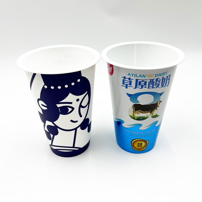 口口草原奶酸奶杯定制 一次性注塑杯子