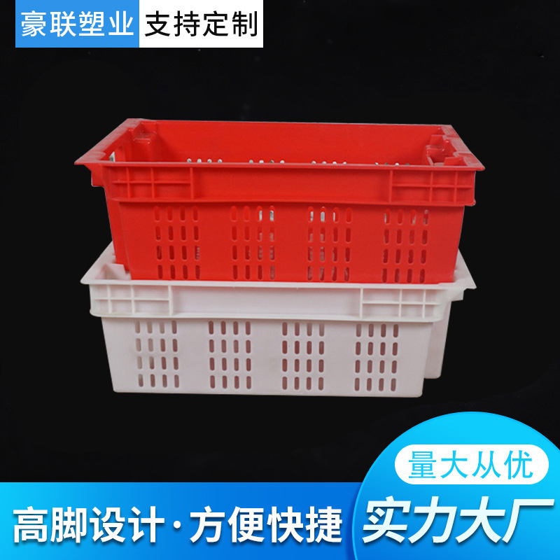 豪联厂家批发3斤蘑菇筐 塑料周转箱香菇菌菇食品烘干