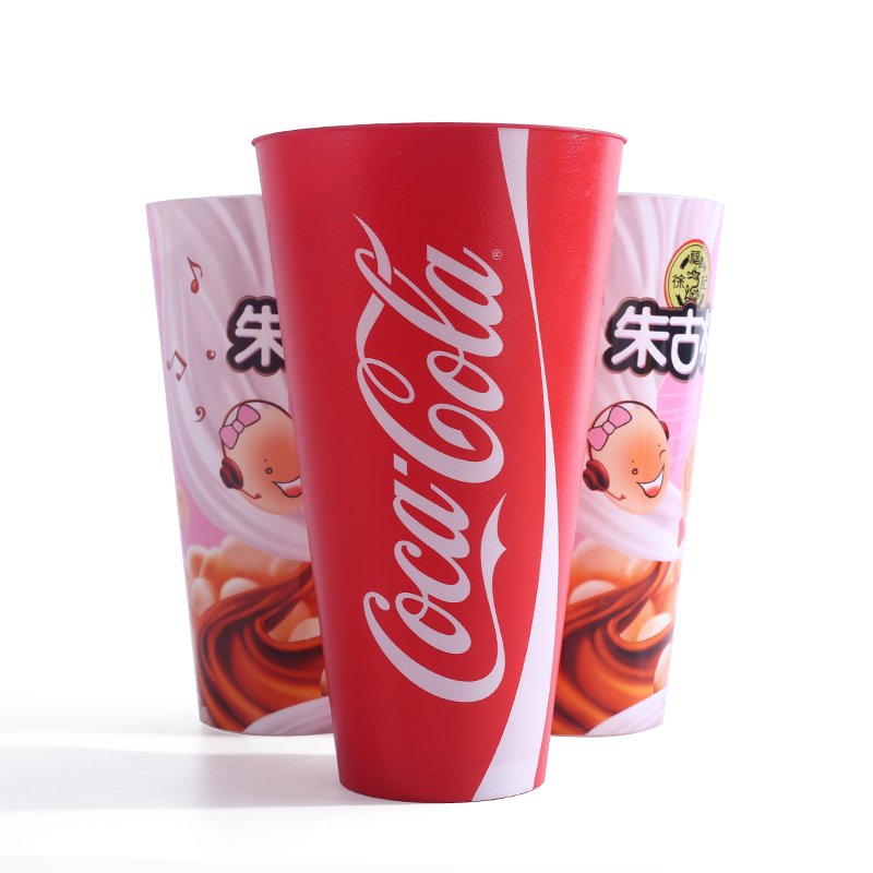 一次性模内贴塑料朱古杯 可乐汽水饼干冰激凌包装