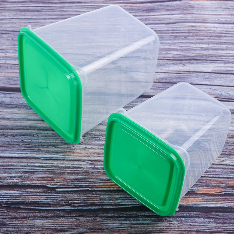 方形透明带盖PP塑料盒子 食品包装打包盒保鲜盒