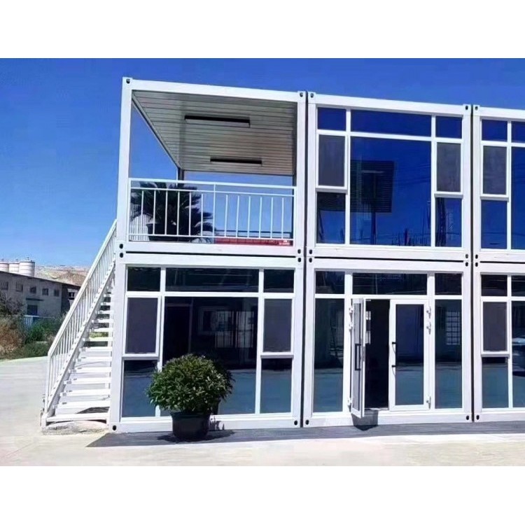 武功工地标准集装箱房多功能拼装箱房定做玻璃幕墙