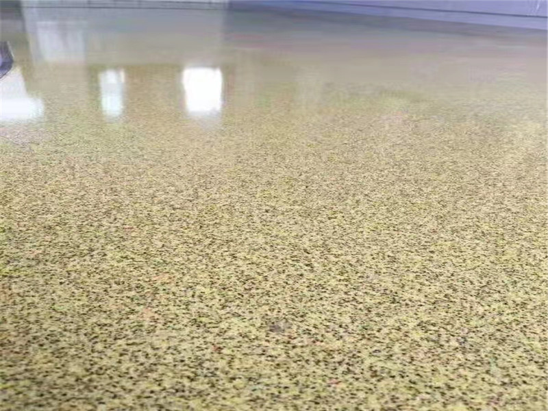 Epoxy colored sand self-leveling