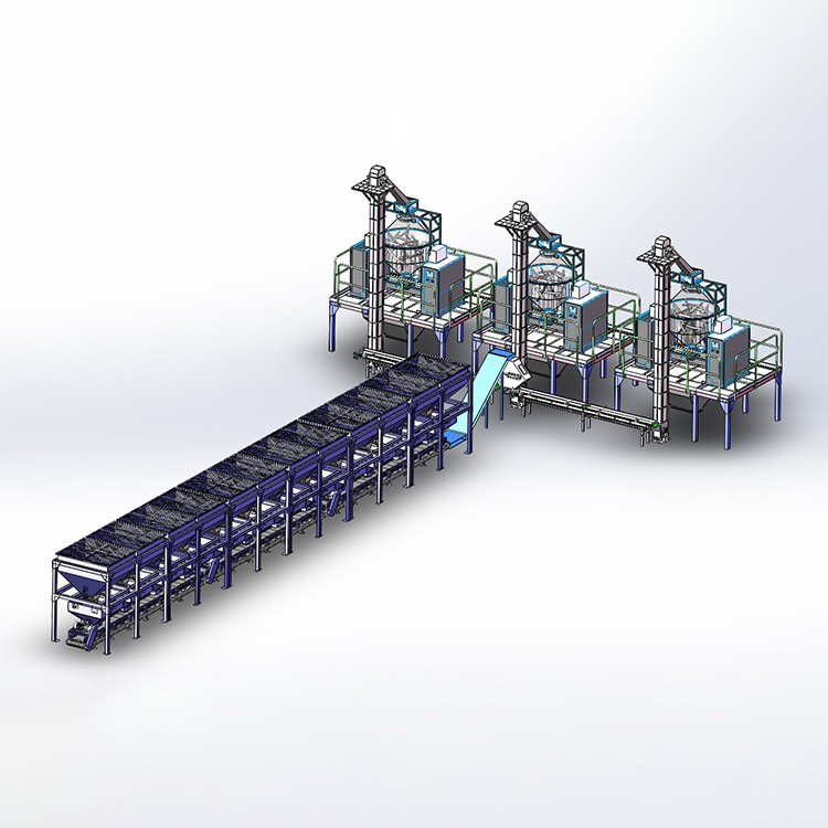 自动配料混合包装生产线