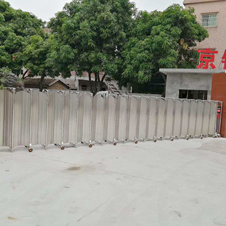 东莞道滘京锐五金厂屏风电动伸缩门案例