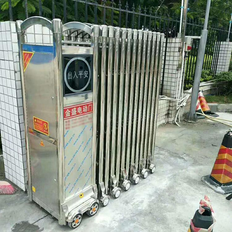 东莞石龙镇电动伸缩门案例
