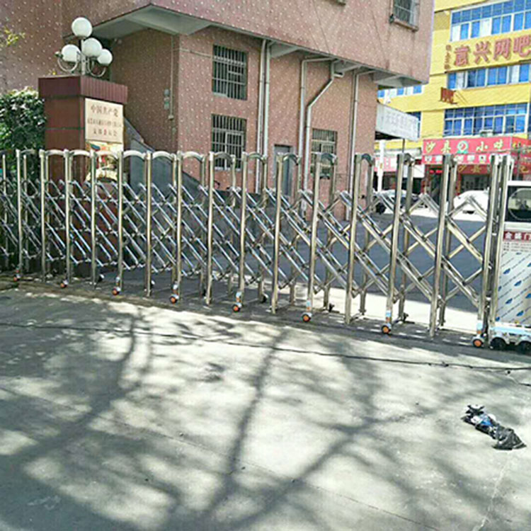 大岭山电动伸缩门安装完成