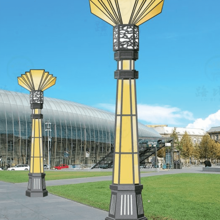 太阳能景观灯生产厂家广场大型装饰led路灯热镀锌灯杆安全高效