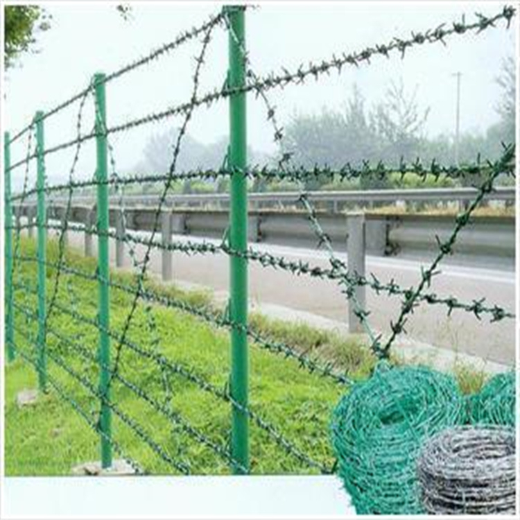 河北现货高锌刺丝刺绳厂家供应徐州圈地铁丝网常州圈地钢丝网