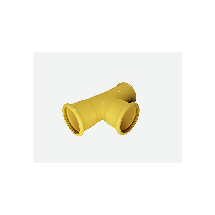 黄色燃气专用碳钢卡压式管件环氧树脂涂塑钢管