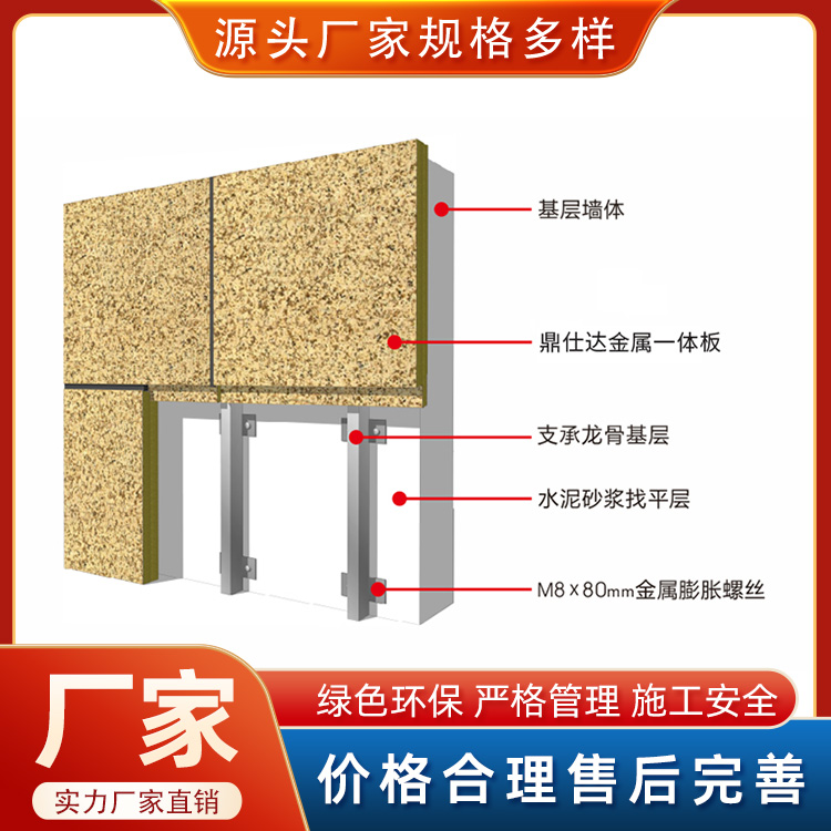 鼎仕达一体板干挂体系