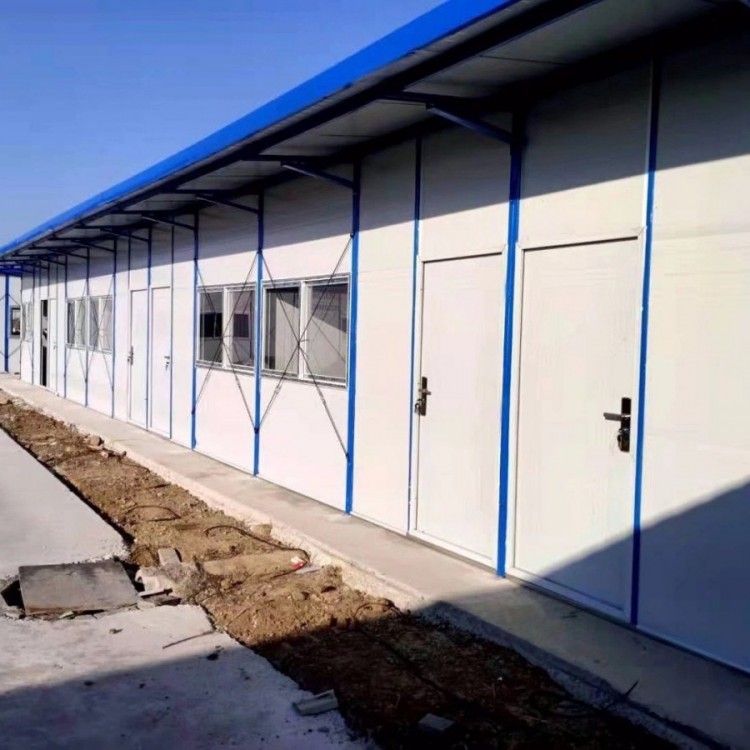 景县机器设备彩钢房搭建项目部活动板房宿舍