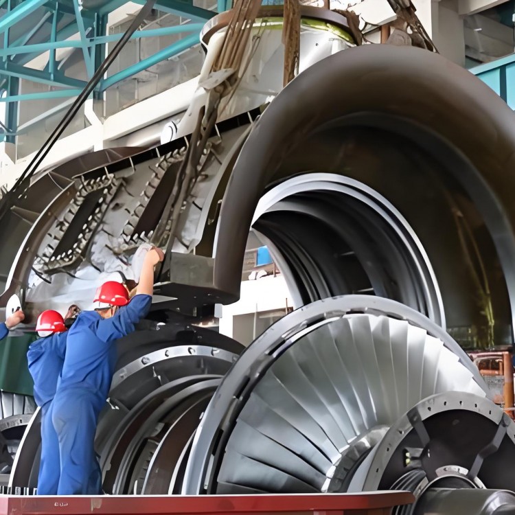 中国能建承建平山电厂1号汽轮机扣缸成功