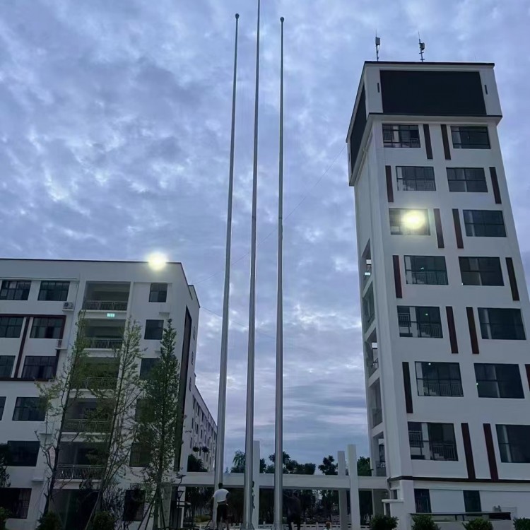 绍兴内置式旗杆手动电动旗杆诸暨户外广告旗杆