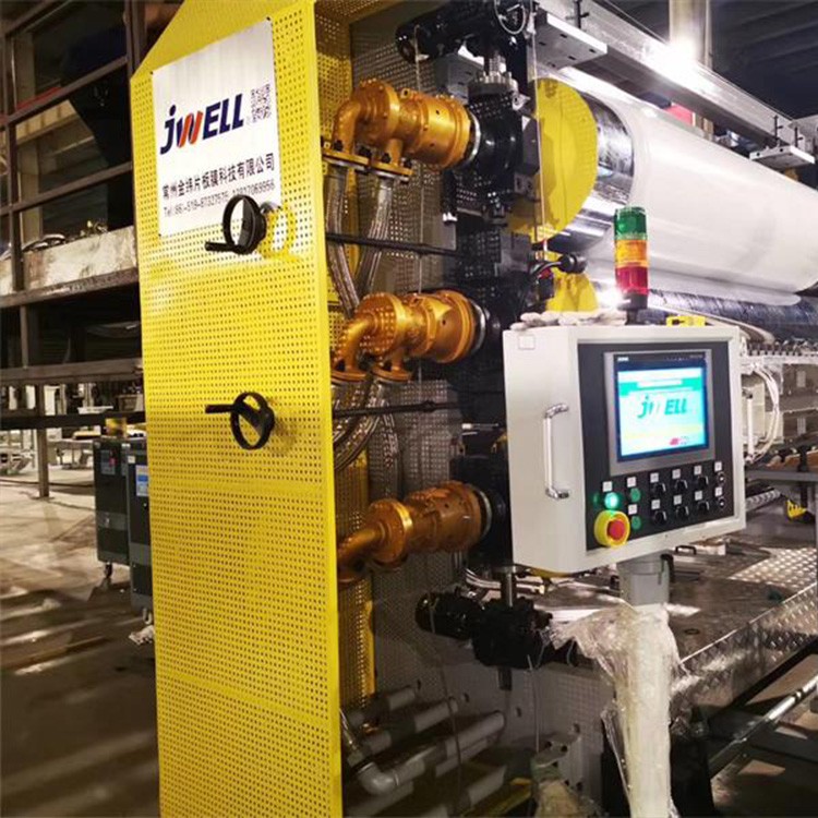 2m 宽幅 PP PE 厚板生产线出口俄罗斯顺利验收