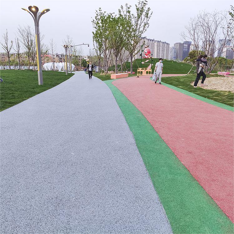 义乌儿童公园长宁区透水混凝土案例