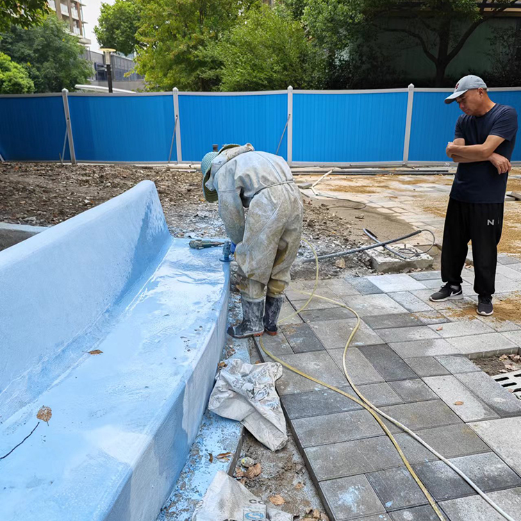 上海科技大学水磨石座凳