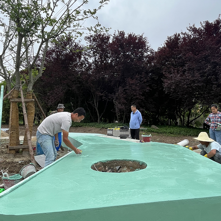 闵行春申塘公园水洗石