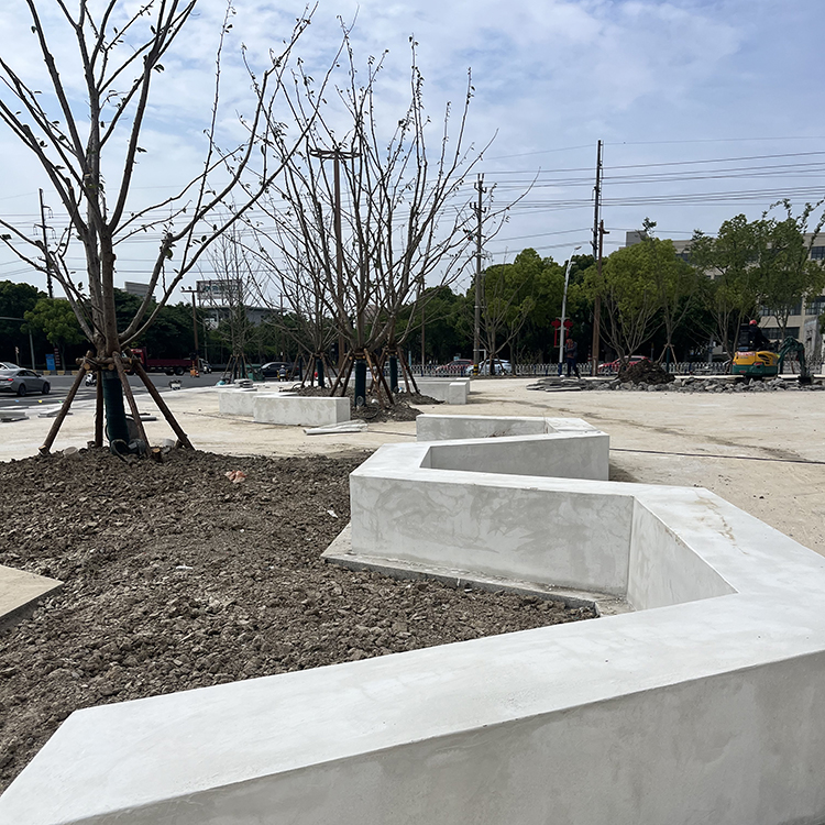 嘉兴广场水磨石